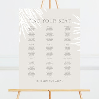 Gilded Palm Custom Seating Chart