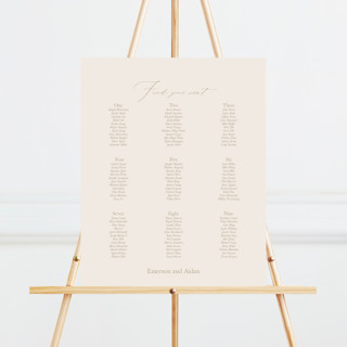 Scripted Names Custom Seating Chart