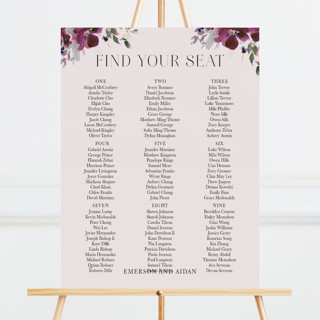 Fleur Custom Seating Chart