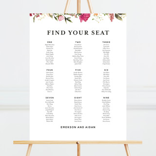 Lush Custom Seating Chart