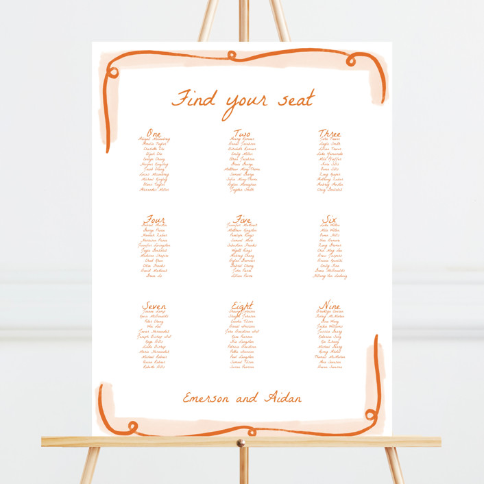 Giardino Custom Seating Chart by Pati Cascino Minted