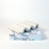 White Wavy Soap Dish Soap Dishes