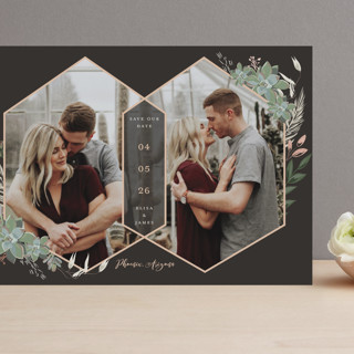 Intertwined Foil-Pressed Grand Save The Date Cards