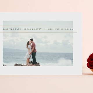 High Bar Foil-Pressed Grand Save The Date Cards