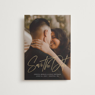 Willow Foil-Pressed Save the Date Petite Cards