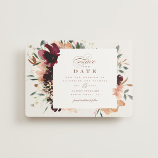 harvest Foil-Pressed Save the Date Petite Cards