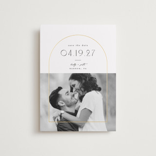 Inverse Foil-Pressed Save the Date Petite Cards