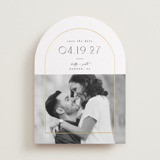 Inverse Foil-Pressed Save The Date Cards