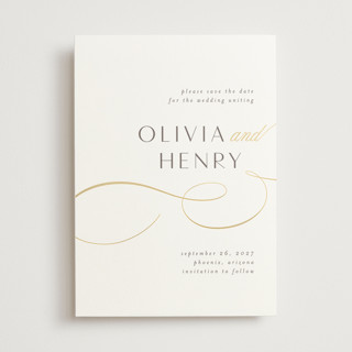 Forever And Foil-Pressed Save The Date Cards