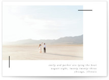 Clipped Foil-Pressed Save The Date Cards