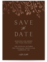 Shining Florals Foil-Pressed Save The Date Cards