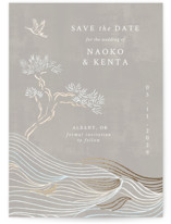 Foil-Pressed Save the Date Cards