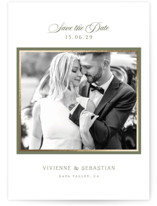 Country Elegance Foil-Pressed Save The Date Cards