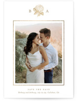 Foil-Pressed Save the Date Cards