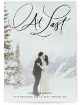 At long last Foil-Pressed Save The Date Cards