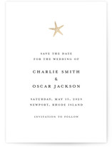 lobster Foil-Pressed Save The Date Cards