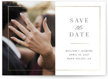 Classico Foil-Pressed Save The Date Cards