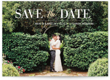 Flourish Foil-Pressed Save The Date Cards