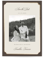 Arch Frame Foil-Pressed Save The Date Cards