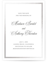 Triple Border Foil-Pressed Save The Date Cards
