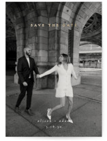 Veneer Foil-Pressed Save The Date Cards