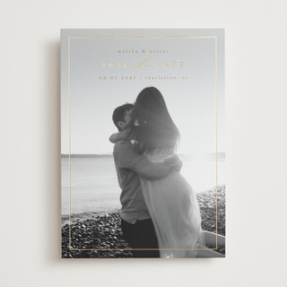 Celosia Foil-Pressed Save The Date Cards