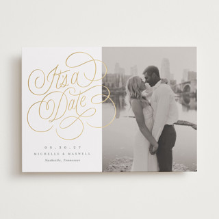 Ecriture Foil-Pressed Save The Date Cards