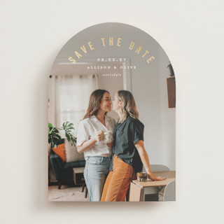 Horizon Foil-Pressed Save The Date Cards