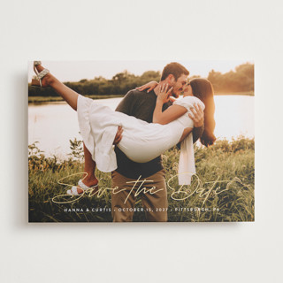 Carefree Foil-Pressed Save The Date Cards