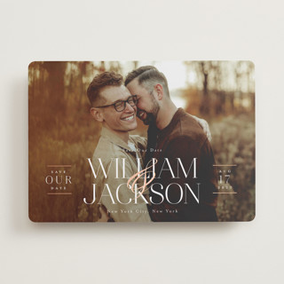 To Have and To Hold Foil-Pressed Save The Date Cards