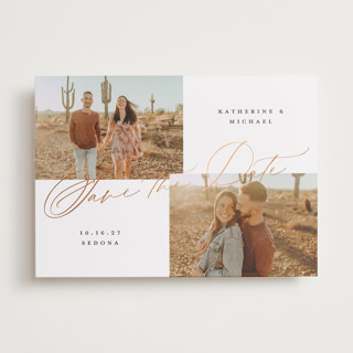 Across Foil-Pressed Save The Date Cards