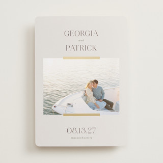 Simple Statement Foil-Pressed Save The Date Cards