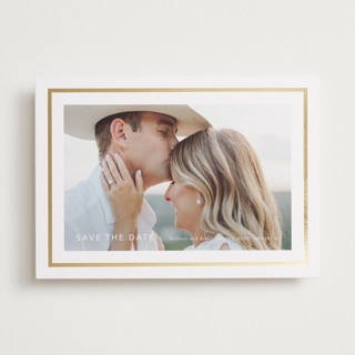 Simple grace Foil-Pressed Save The Date Cards