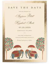 Foil-Pressed Save the Date Cards