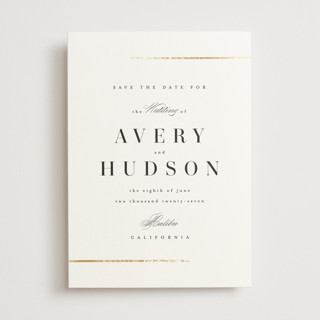 Avenue Foil-Pressed Save The Date Cards