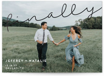 Finally Getting Married! Foil-Pressed Save The Date Cards