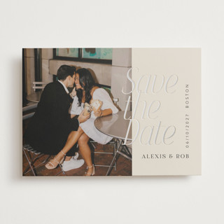 Metropolitan Foil-Pressed Save The Date Cards