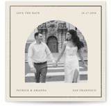 Arch in A Square Foil-Pressed Save The Date Cards