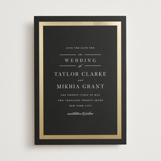 Adelaide Foil-Pressed Save The Date Cards