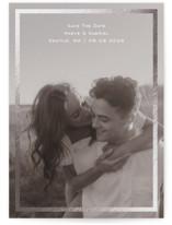 boxed in Foil-Pressed Save The Date Cards