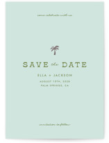 Vacation Foil-Pressed Save The Date Cards