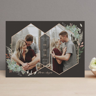 Intertwined Foil-Pressed Save The Date Cards