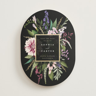 Bold Bouquet Foil-Pressed Save The Date Cards