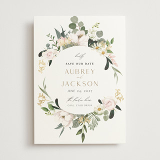 Country Garden Foil-Pressed Save The Date Cards