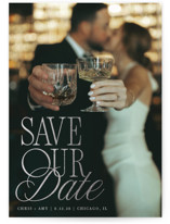 Celebration Foil-Pressed Save The Date Cards