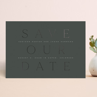 Lasting Foil-Pressed Save The Date Cards