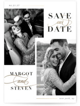 Double Up Foil-Pressed Save The Date Cards