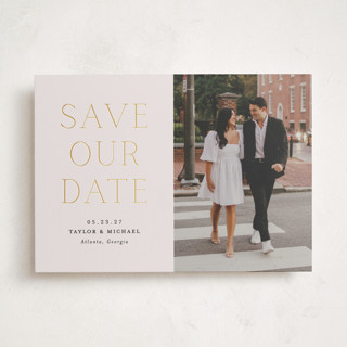 Soon to Wed Foil-Pressed Save The Date Cards