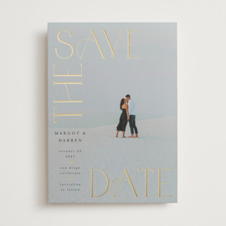 San Diego Foil-Pressed Save The Date Cards