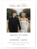 Foil-Pressed Save the Date Cards